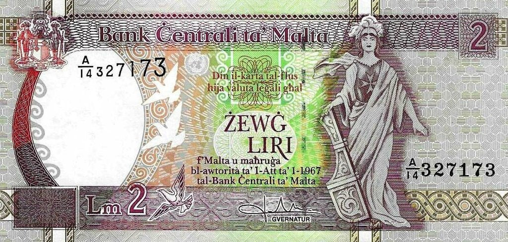 Malta - 2 Liri 1994 (# 45b)