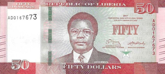 Liberia - 50 Dolares 2017 (# 34)