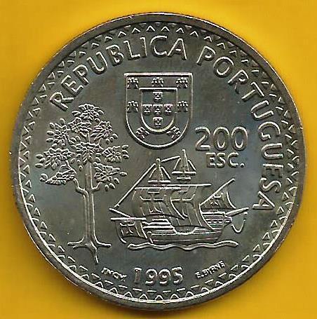 Portugal - 200$00 1995 (Km# 683) Solor e Timor