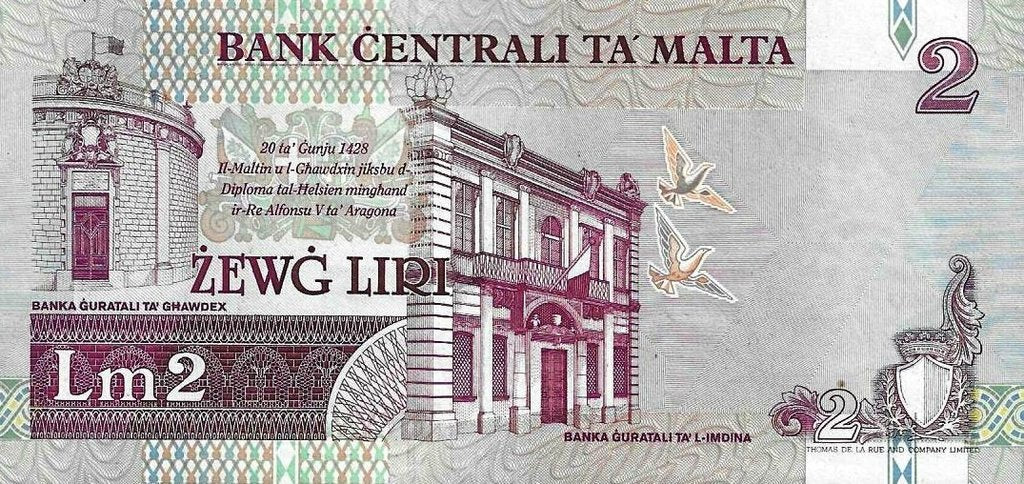 Malta - 2 Liri 1994 (# 45b)