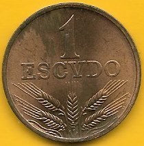 Portugal - 1$00 1970 (Km# 597)