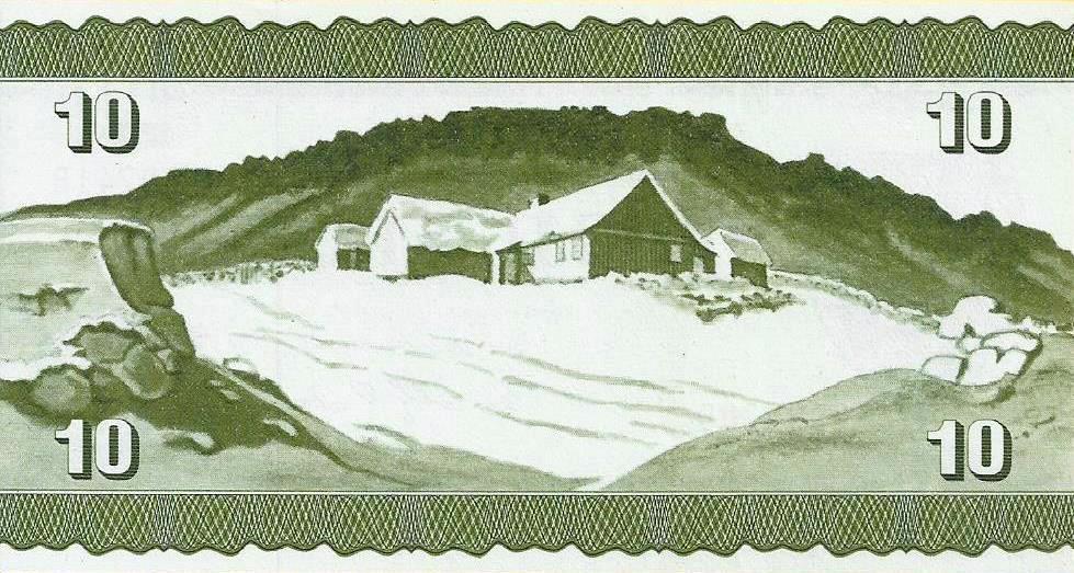 Ilhas Faeroe - 10 Kronur 1974 (# 16)