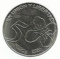 Argentina - 5 Pesos 2020 (Km# 187)