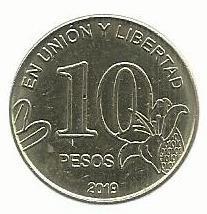 Argentina - 10 Pesos 2019 (Km# 189)