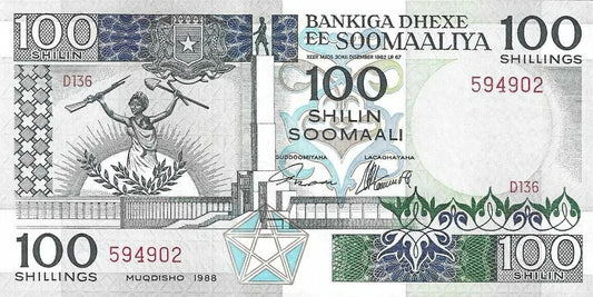Somalia - 100 Shillings 1988 (# 35c)