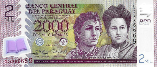 Paraguai - 2000 Guaranies 2017 (# 228d)