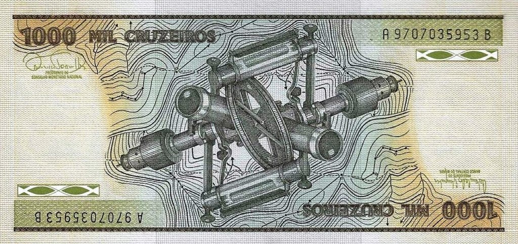 Brasil - 1000 Cruzeiros 1985 (# 201c)