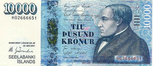 Islandia - 10000 Kronur 2001 (# 61)