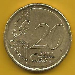 França - 20 Centimos 2010 (Km# 1411)