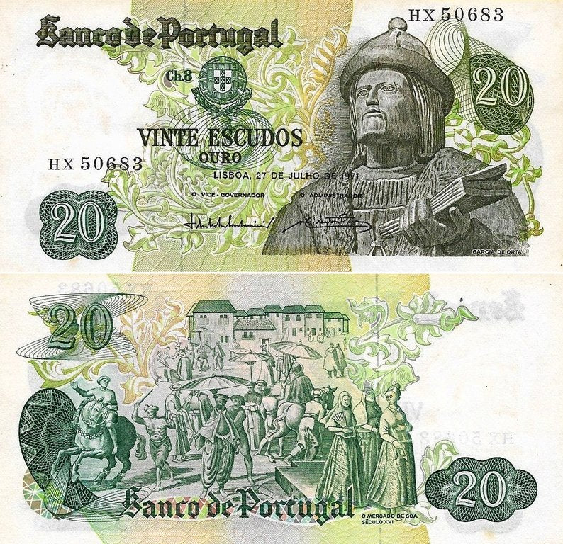Portugal - 20$00 1971 (# 173)