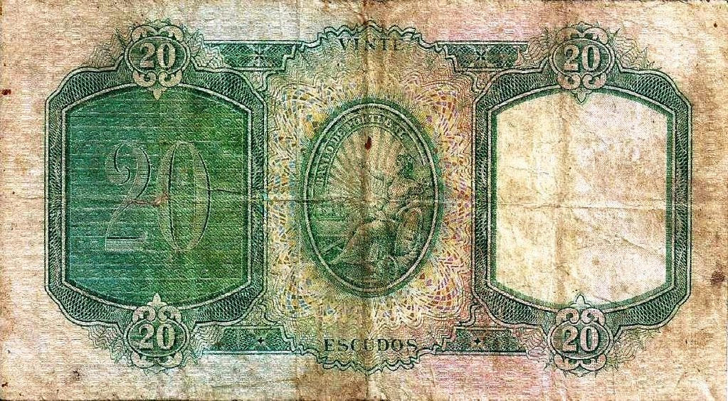 Portugal - 20$00 1954 (# 153a)