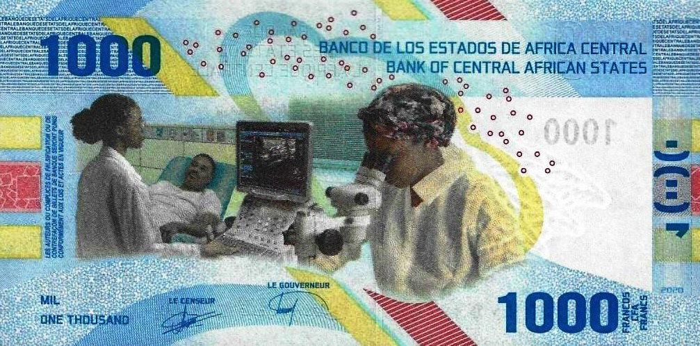 Banco Central E. Africanos - 1000 Francos 2020 (# 701)