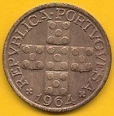 Portugal - XX Centavos 1964 (Km# 584)