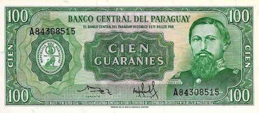 Paraguai - 100 Guaranies 1982 (# 205)