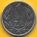 Polonia - 1 Zloty 1990 (Km# 49.3)