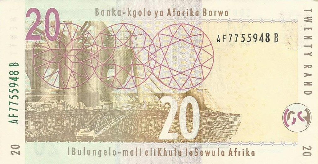 Africa Sul - 20 Rands 2010 (# 129b)