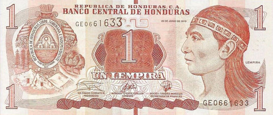 Honduras - 1 Lempira 2019 (# 96)