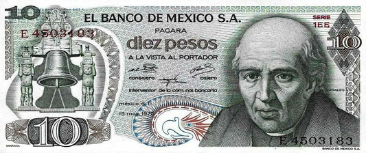 Mexico - 10 Pesos 1975 (# 63h)
