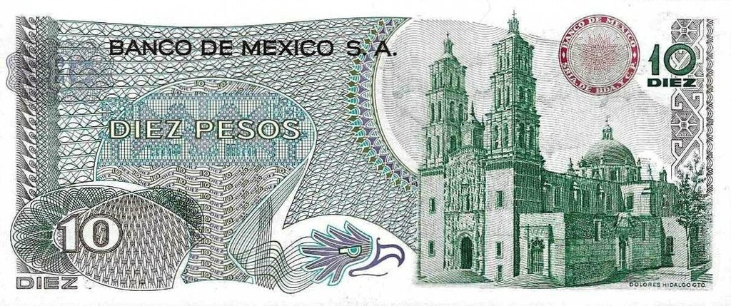Mexico - 10 Pesos 1975 (# 63h)
