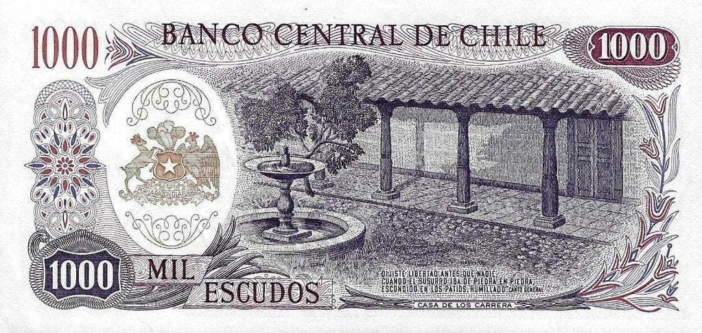 Chile - 1000 Escudos 1971 (# 146)