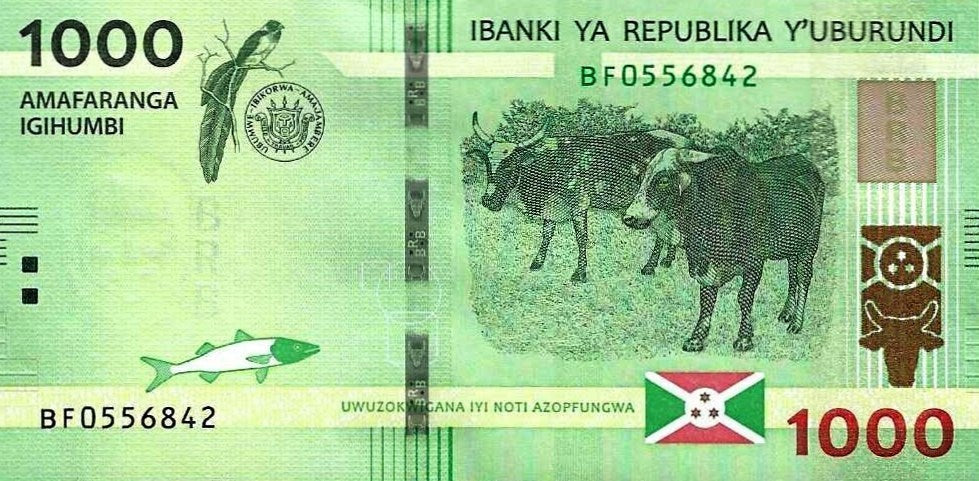 Burundi - 1000 Francos 2021 (# 51b)