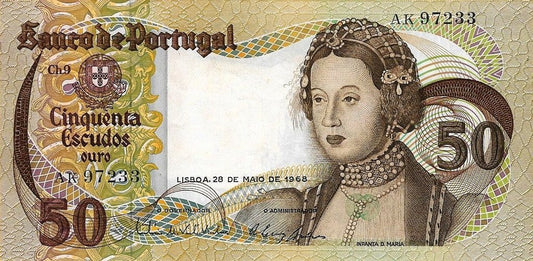 Portugal - 50$00 1968 (# 174a)