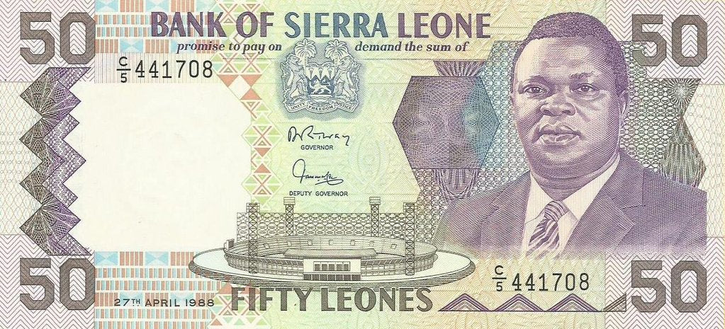 Serra Leoa - 50 Leones 1988 (# 15)