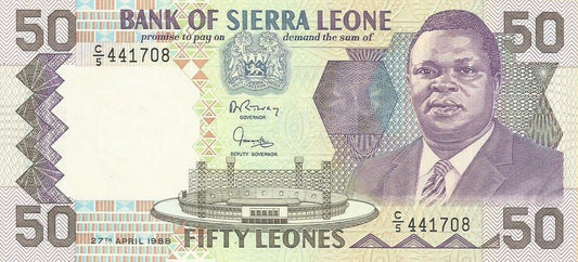 Serra Leoa - 50 Leones 1988 (# 15)