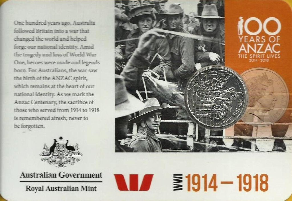 Australia - 20 Centimos 2015 (Km# ..) Anzacs Remembered