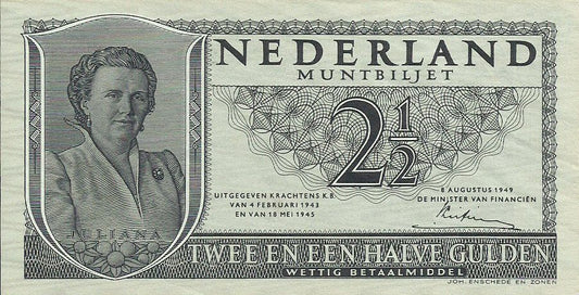 Holanda - 2 1/2 Gulden 1949 (# 73)