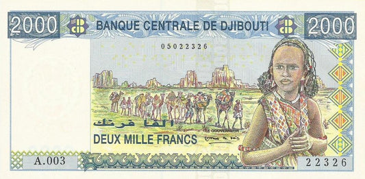 Djibouty - 2000 Francos 1997 (# 40)