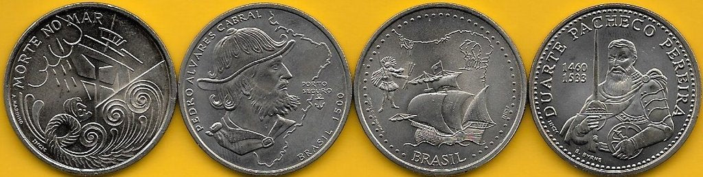 Portugal - 200$00 1999 (Km# 716/717/718 e 719) Descobrimentos