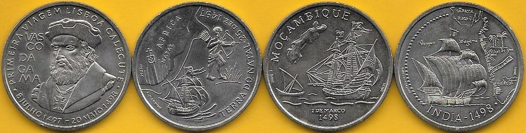 Portugal - 200$00 1998 (Km# 709/710/711 e 712) Descobrimentos