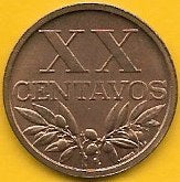 Portugal - XX Centavos 1969 (Km# 584)
