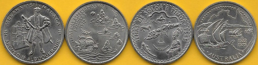 Portugal - 200$00 1995 (Km# 681/682/683 e 684) Descobrimentos