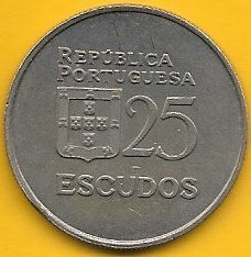 Portugal - 25$00 1986 (Km# 610)