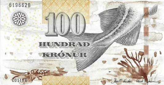Ilhas Faeroe - 100 Kronur 2011 (# 30)