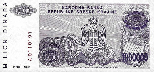 Croacia -  10 000 000 000 Dinara 1993 (# Pr28)