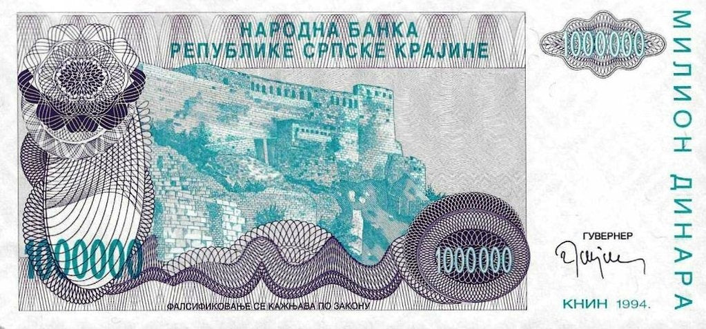 Croacia - 10 000 000 000 Dinara 1993 (# Pr28)