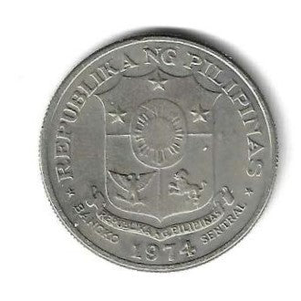 Filipinas - 1 Piso 1974 (Km# 203)