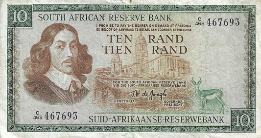 Africa Sul - 10 Rands 1966/76 (# 114c)