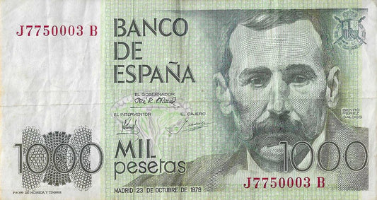Espanha - 1000 Pesetas 1979 (# 158)
