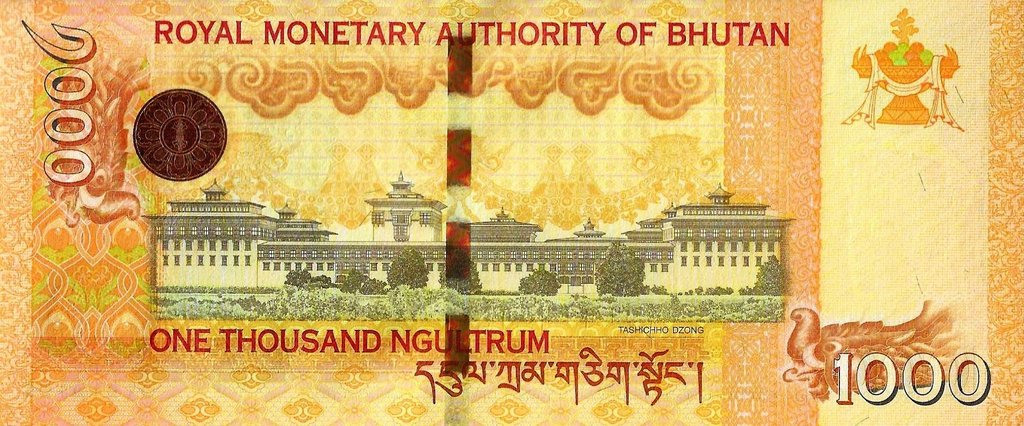 Butão - 1000 Ngultrums 2016 (# 34b)