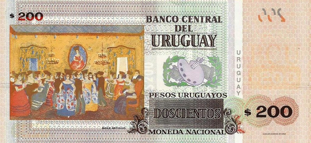 Uruguai - 200 Pesos 2015 (# 89d)