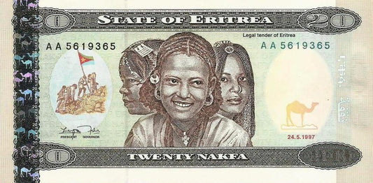Eritreia - 20 Nakfa 1997 (# 4)