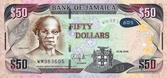 Jamaica - 50 Dolares 2018 (# 94d)