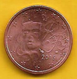 França - 2 Centimos 2015 (Km# 1283)