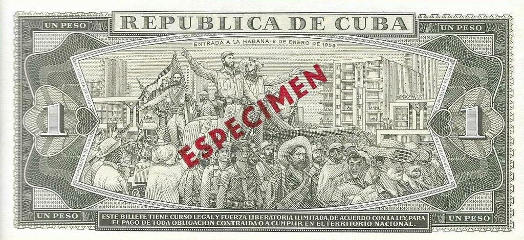 Cuba - 1 Peso 1978 (# 102bs) Especimen