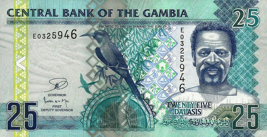 Gambia - 25 Dalasis 2013 (# 27c)