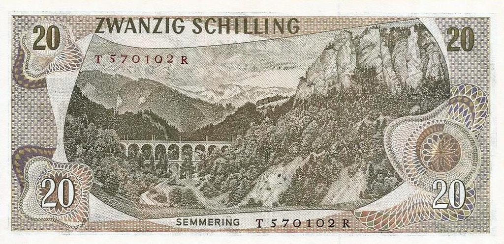 Austria - 20 Schillings 1967 (# 142a)